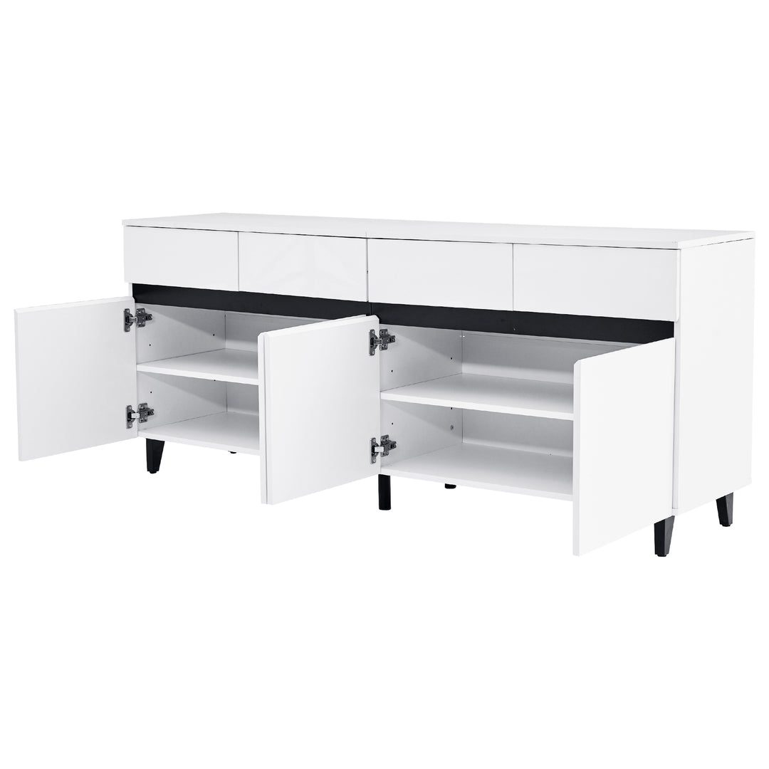 Modern high gloss white sideboard buffet 4 doors 160*40cm SPICEROUT
