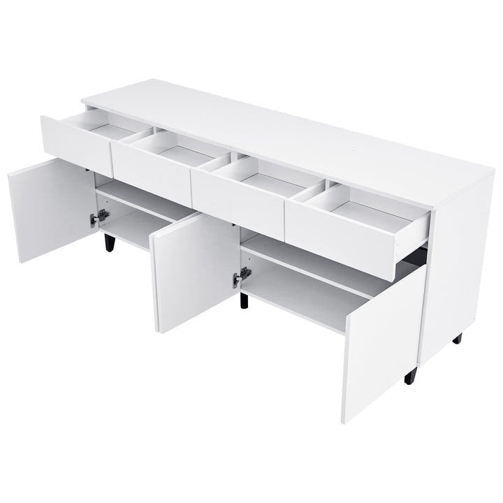 Modern high gloss white sideboard buffet 4 doors 160*40cm SPICEROUT