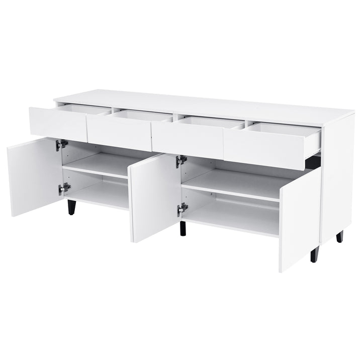 Modern high gloss white sideboard buffet 4 doors 160*40cm SPICEROUT