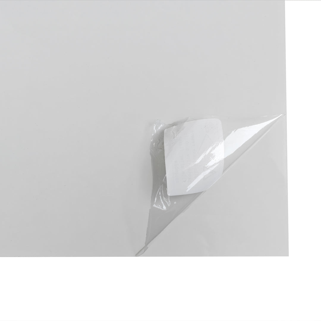 White rectangular coffee table high gloss with push pull double sided drawers SPECIES