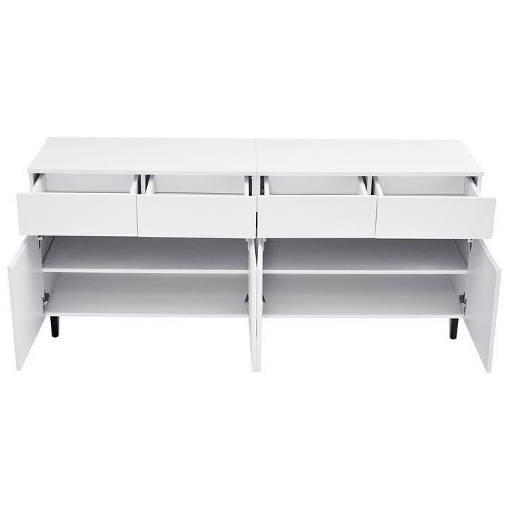 Modern high gloss white sideboard buffet 4 doors 160*40cm SPICEROUT