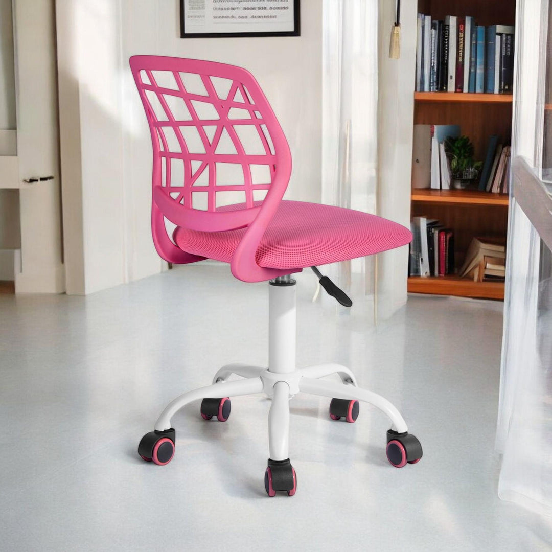 Fusha swivel children desk's chair height adjustable office chair CARNATION PINK I