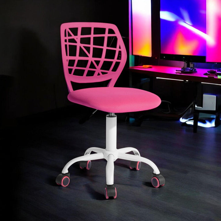 Fusha swivel children desk's chair height adjustable office chair CARNATION PINK I