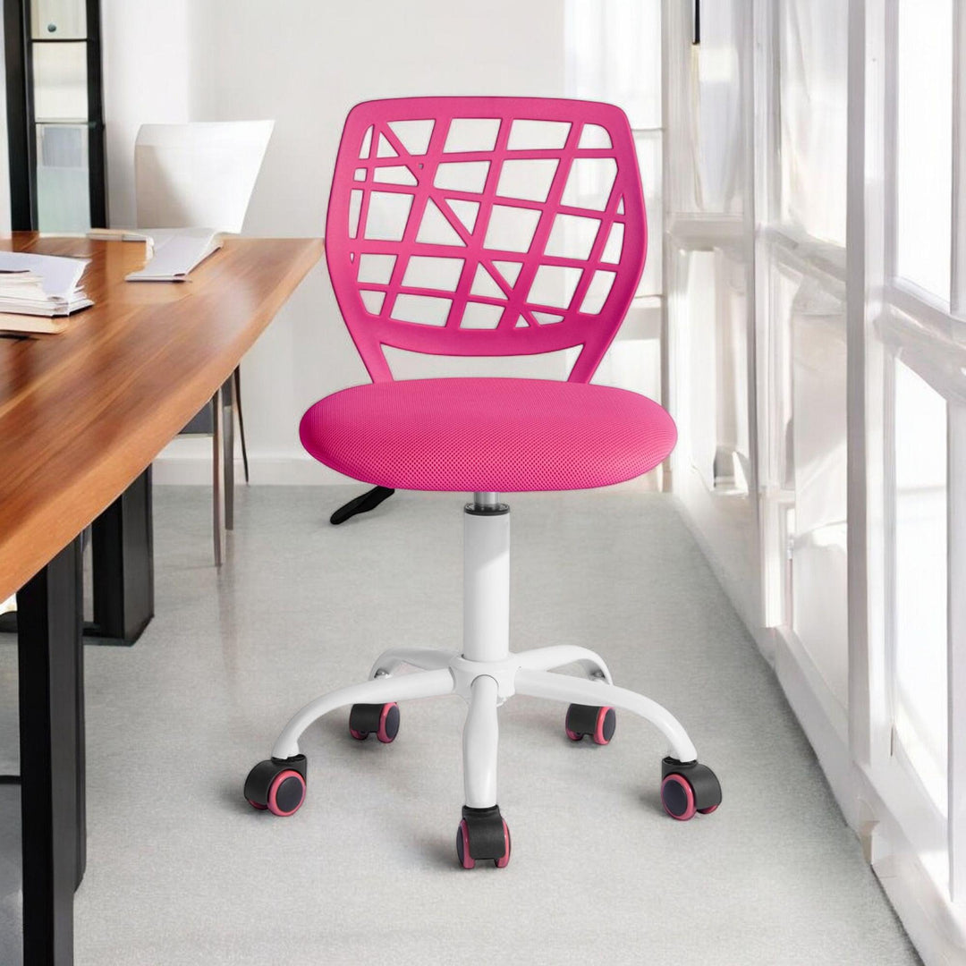 Fusha swivel children desk's chair height adjustable office chair CARNATION PINK I