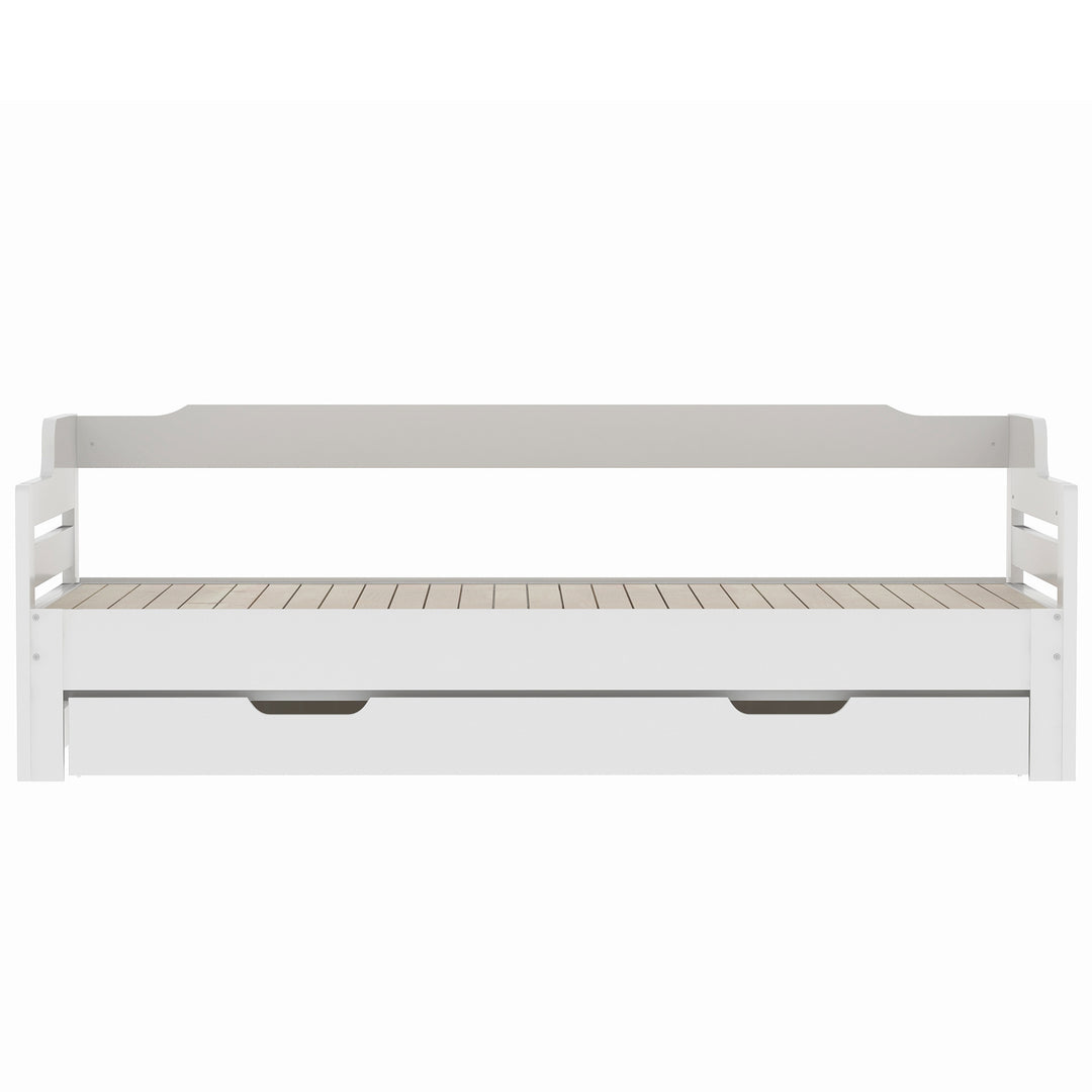 White single guest day bed with trundle & drawer UKZEONS UK