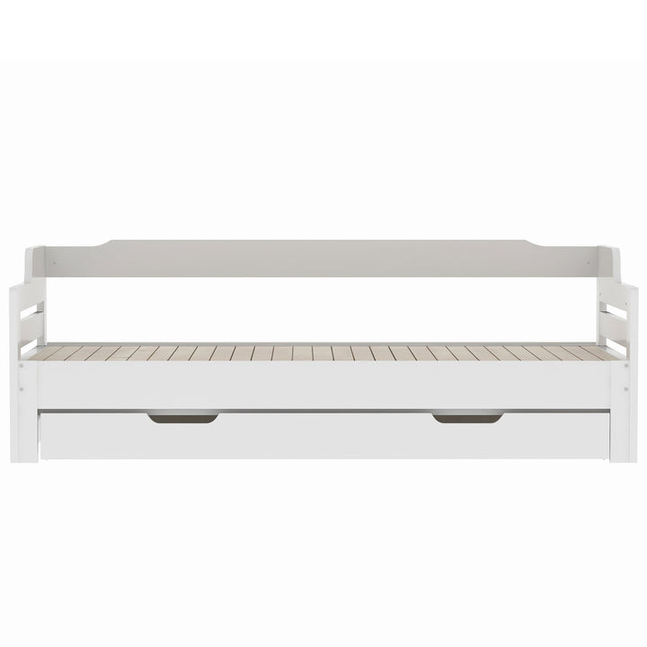 White single guest day bed with trundle & drawer UKZEONS UK