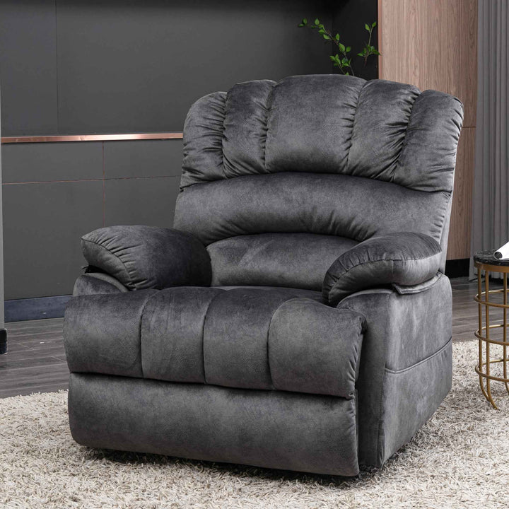 00+Electric Power Lift Recliner Chair with Massage & Heat, Grey Fabric, Modern Comfort for Living Room NOVAKAEL