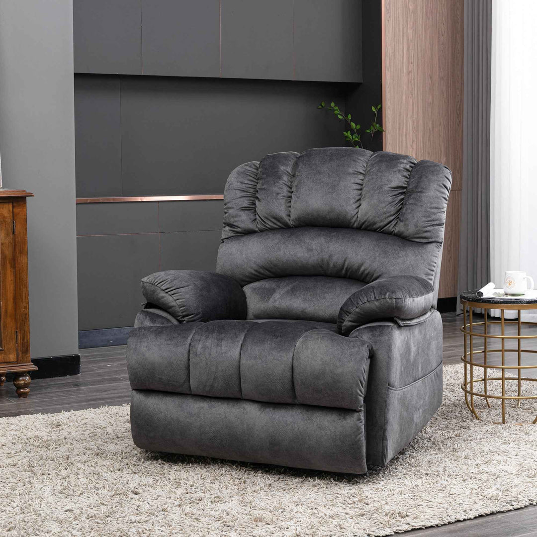 00+Electric Power Lift Recliner Chair with Massage & Heat, Grey Fabric, Modern Comfort for Living Room NOVAKAEL