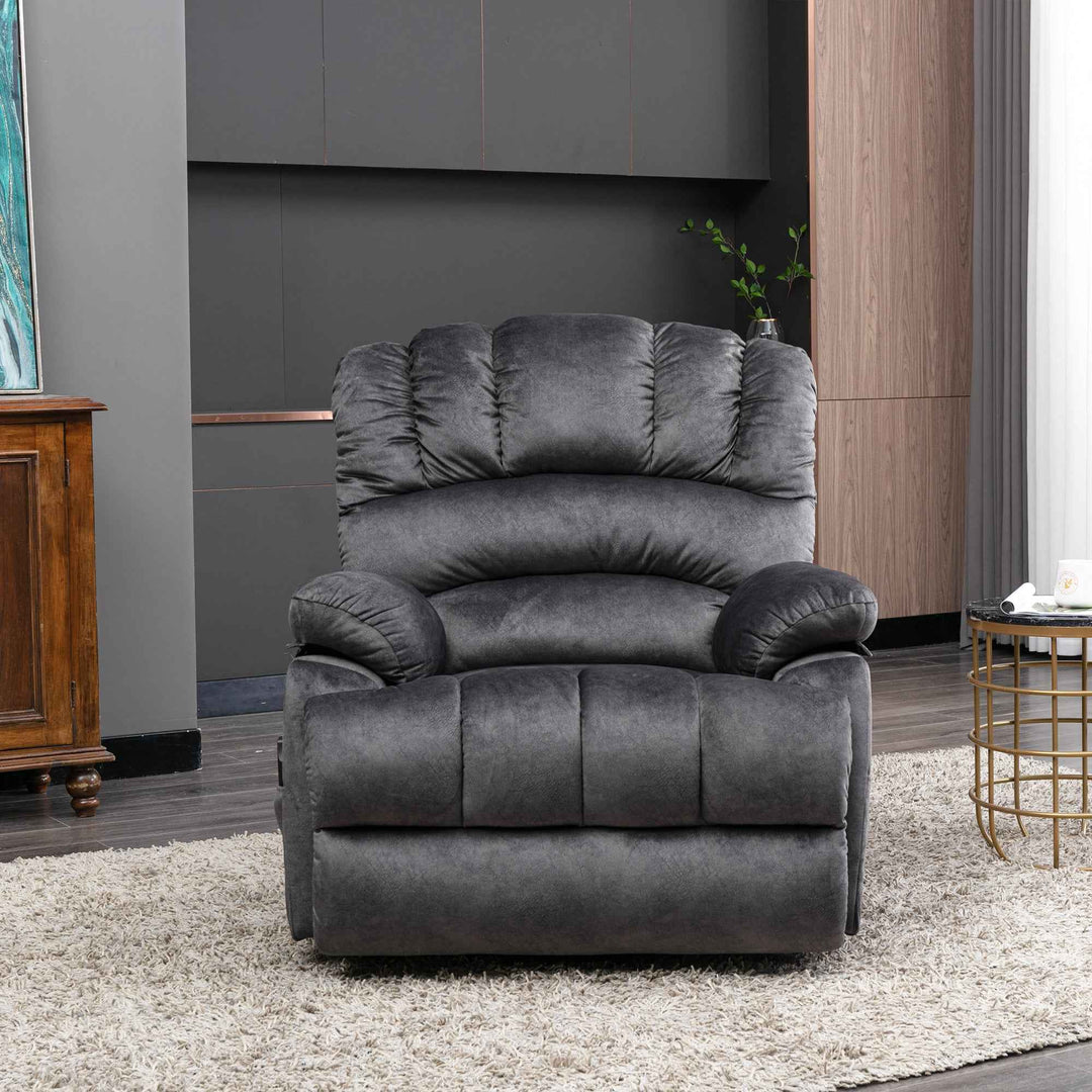 00+Electric Power Lift Recliner Chair with Massage & Heat, Grey Fabric, Modern Comfort for Living Room NOVAKAEL