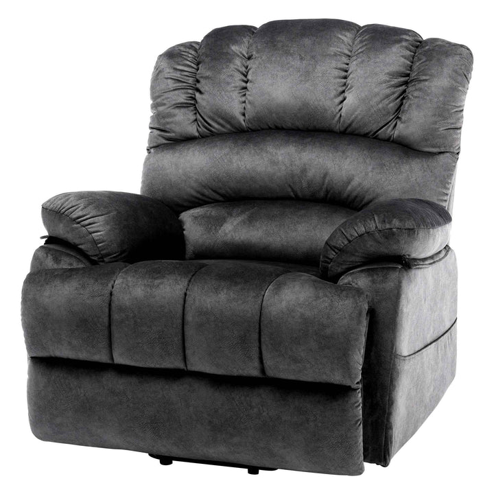 00+Electric Power Lift Recliner Chair with Massage & Heat, Grey Fabric, Modern Comfort for Living Room NOVAKAEL