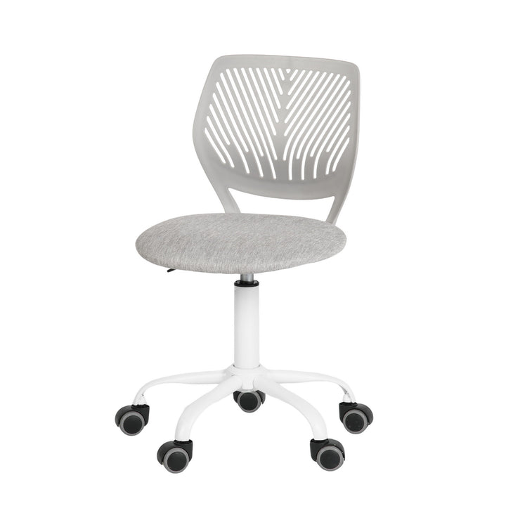 Grey swivel children desk's chair height adjustable office chair CARNATION VERITA GREY