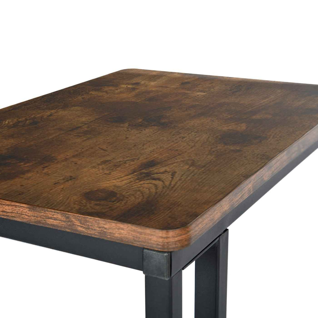 Side Table Brown 50x35x60cm Modern Console Table, Space-Saving Design for Living Room JENDEN