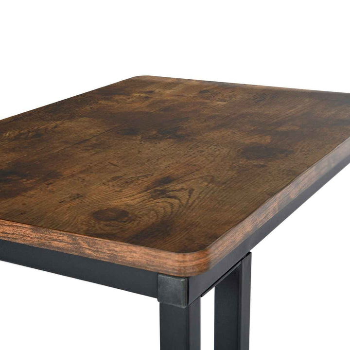 Side Table Brown 50x35x60cm Modern Console Table, Space-Saving Design for Living Room JENDEN