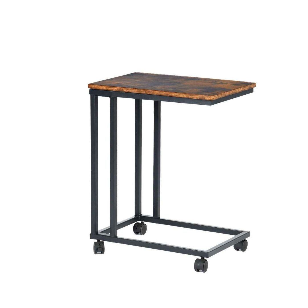 Side Table Brown 50x35x60cm Modern Console Table, Space-Saving Design for Living Room JENDEN