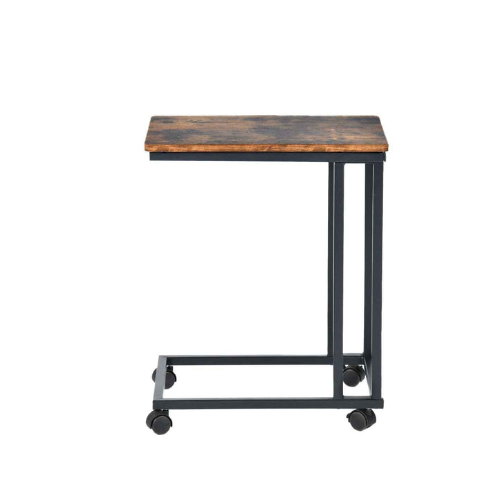 Side Table Brown 50x35x60cm Modern Console Table, Space-Saving Design for Living Room JENDEN