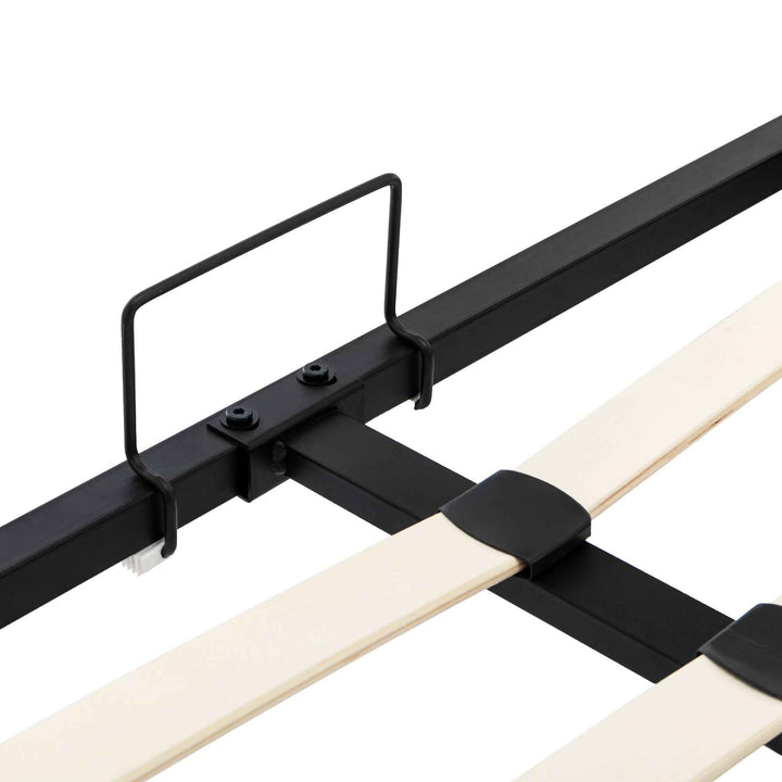 Double ottoman bed frame PU cream white headboard storage no mattress 135x190cm