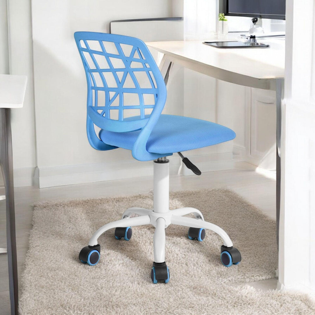 Blue Children's Desk Chair Swivel Office Chair CARNATION BLUE Ⅰ
