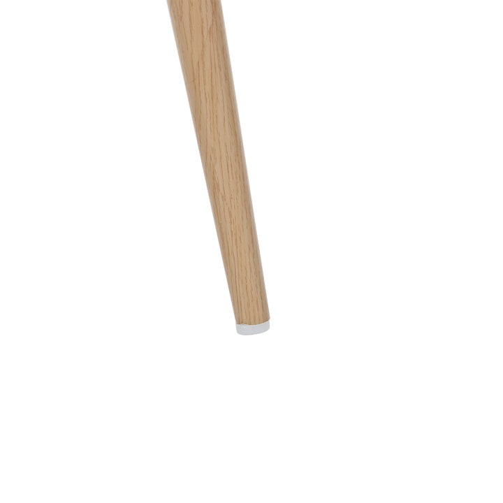 Set of 2 retro PU beige backrest rattan design accent dining chairs LONGITUDINALCREST