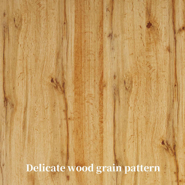 Extendable dining table wood grain V shape legs 120-160x80cm INFINITEZYNTH