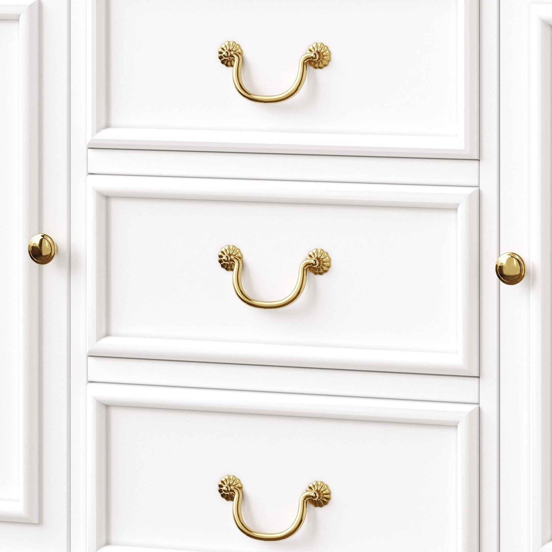 Tall white kitchen cabinet with LED lighting, USB ports & sockets 118x39.5x180cm