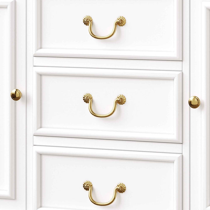 Tall white kitchen cabinet with LED lighting, USB ports & sockets 118x39.5x180cm