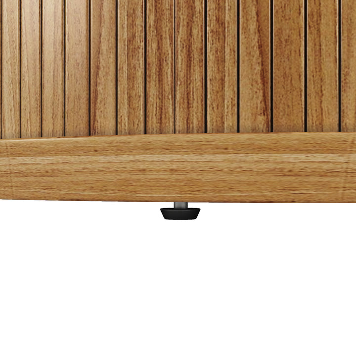 Extendable oval dining table 118-158cm with storage base FERNFROTH