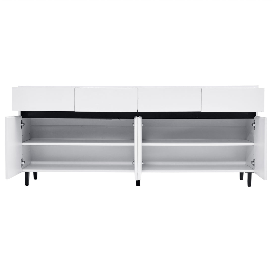 Modern high gloss white sideboard buffet 4 doors 160*40cm SPICEROUT