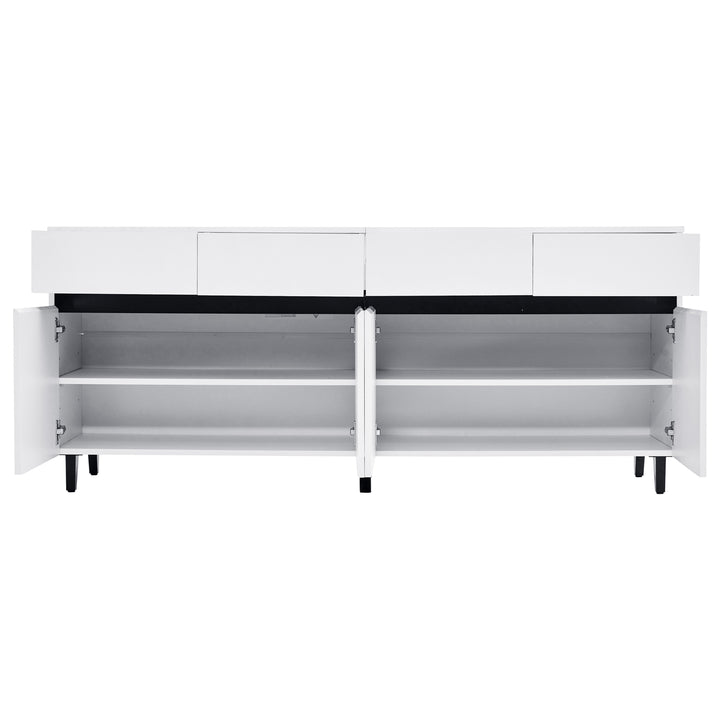 Modern high gloss white sideboard buffet 4 doors 160*40cm SPICEROUT