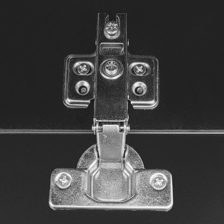 Black high-gloss coffee table with glass &amp; LED lighting NANOTUBE