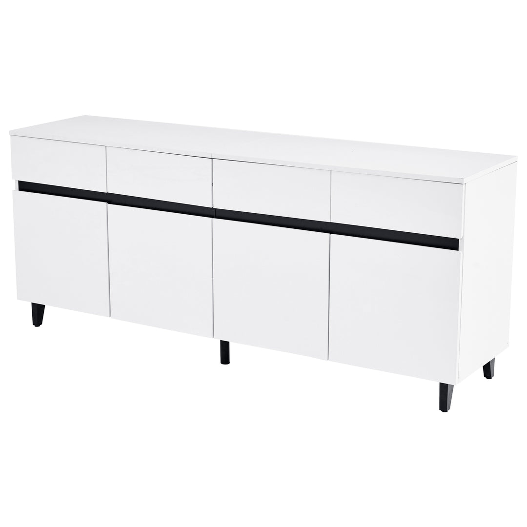 Modern high gloss white sideboard buffet 4 doors 160*40cm SPICEROUT