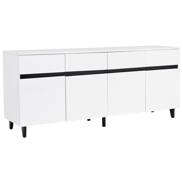 Modern high gloss white sideboard buffet 4 doors 160*40cm SPICEROUT