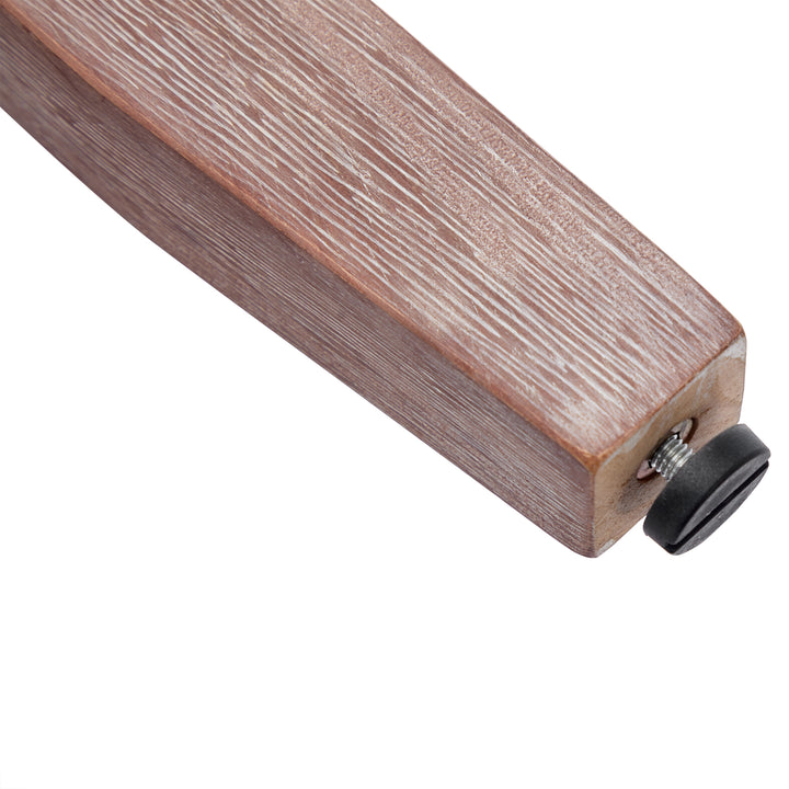 Set of 4 dining chairs velvet beige tufted with solid wood legs, nailheads and back chrome ring ELYSIUMAL