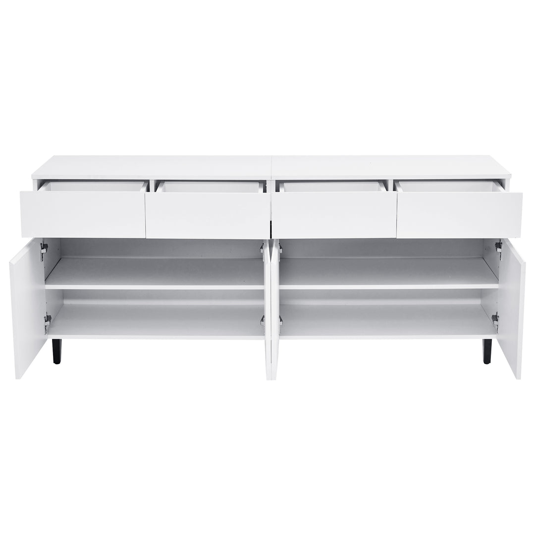Modern high gloss white sideboard buffet 4 doors 160*40cm SPICEROUT