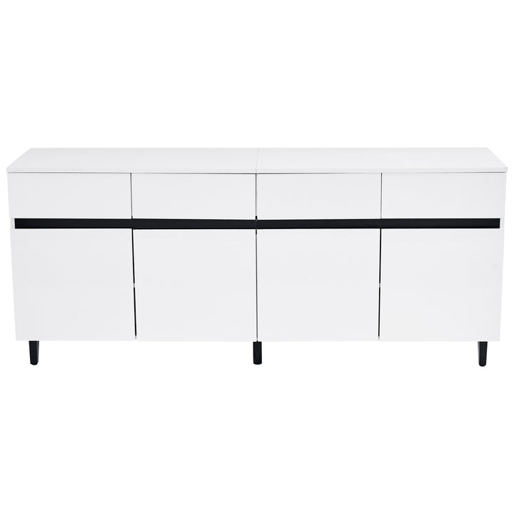 Modern high gloss white sideboard buffet 4 doors 160*40cm SPICEROUT