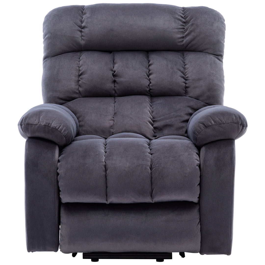 Grey lift up riser and recliner chair with massage and heating pockets usb ports AUDI UK