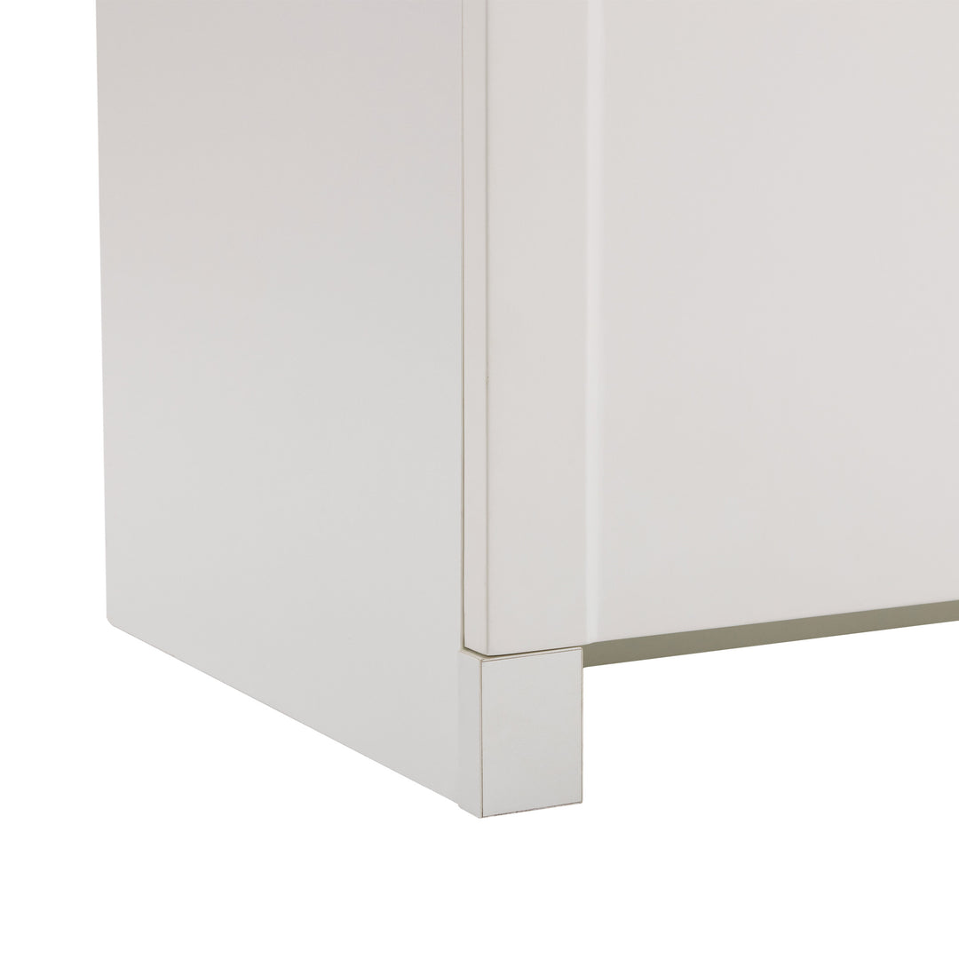 Modern white sideboard with 2 doors 80x40x80cm ELEGANT STOOL