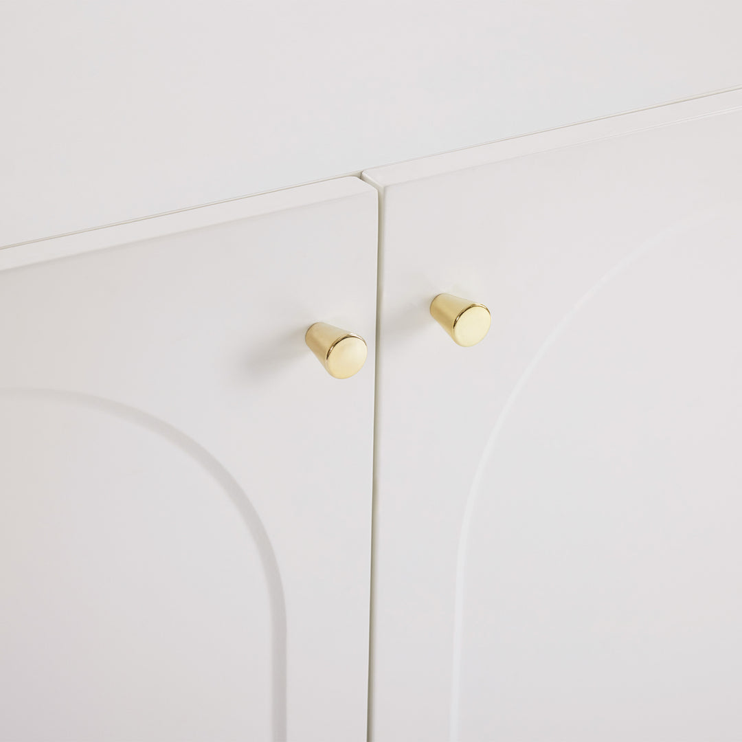 Modern white sideboard with 2 doors 80x40x80cm ELEGANT STOOL