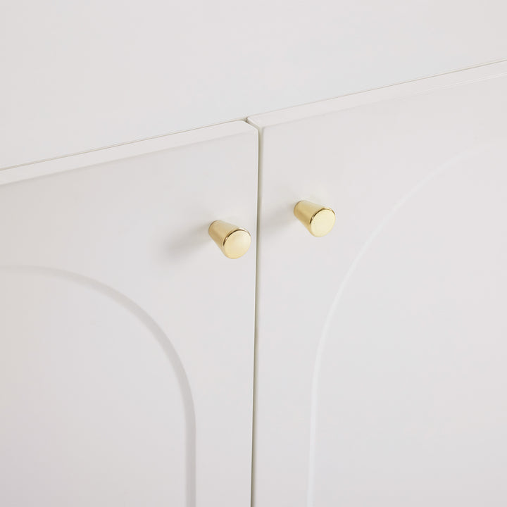 Modern white sideboard with 2 doors 80x40x80cm ELEGANT STOOL