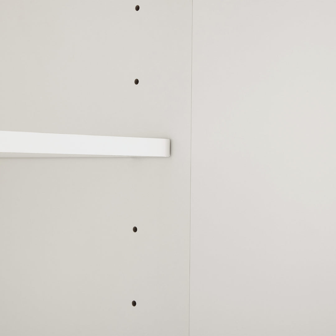 Modern white sideboard with 2 doors 80x40x80cm ELEGANT STOOL