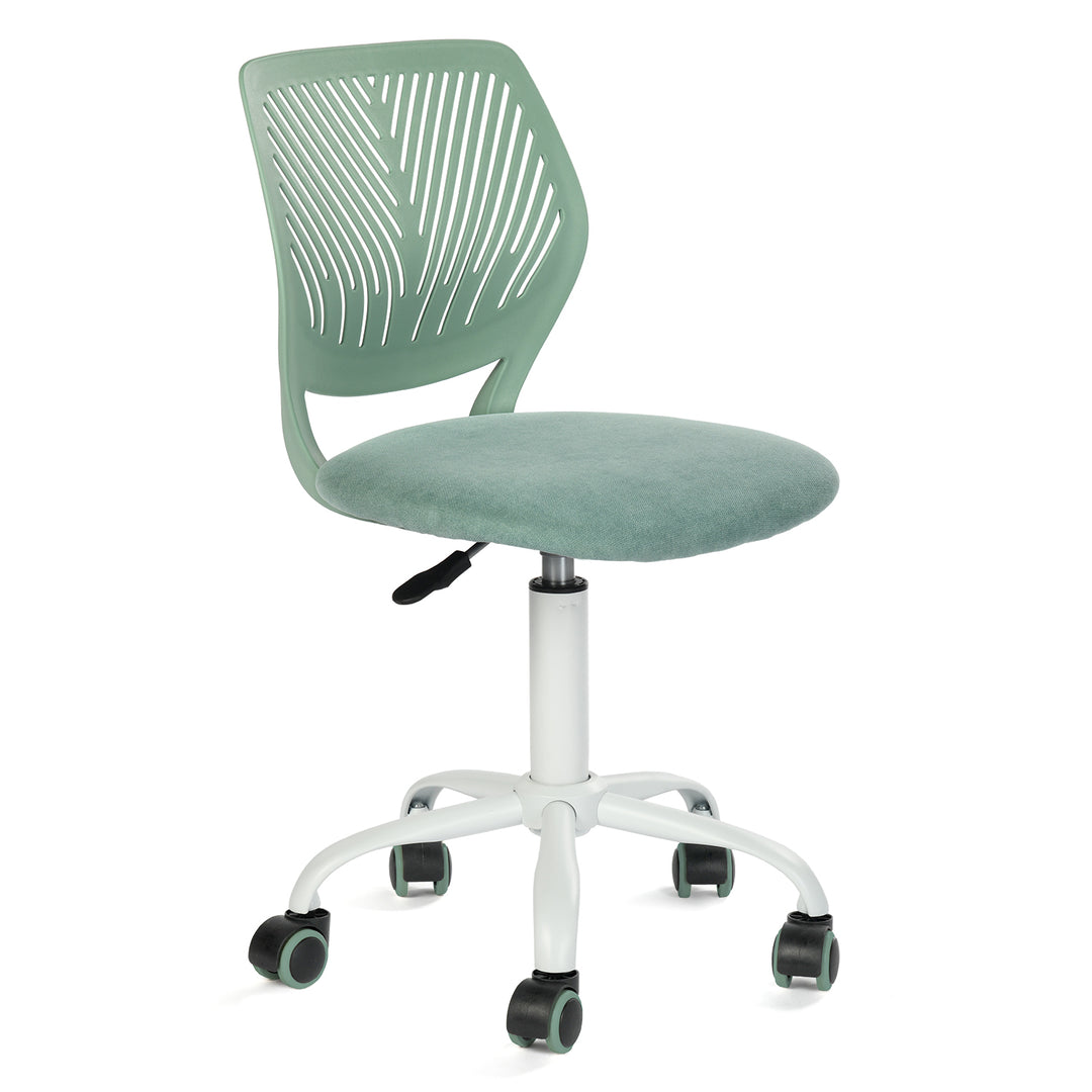 Aqua swivel children desk's chair height adjustable office chair CARNATION FABRIC AQUA
