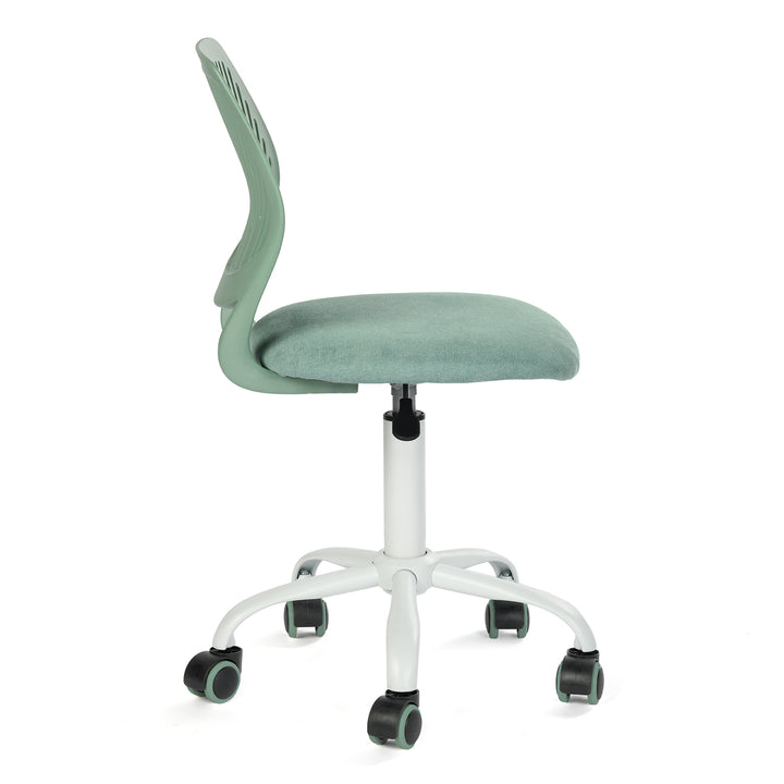 Aqua swivel children desk's chair height adjustable office chair CARNATION FABRIC AQUA