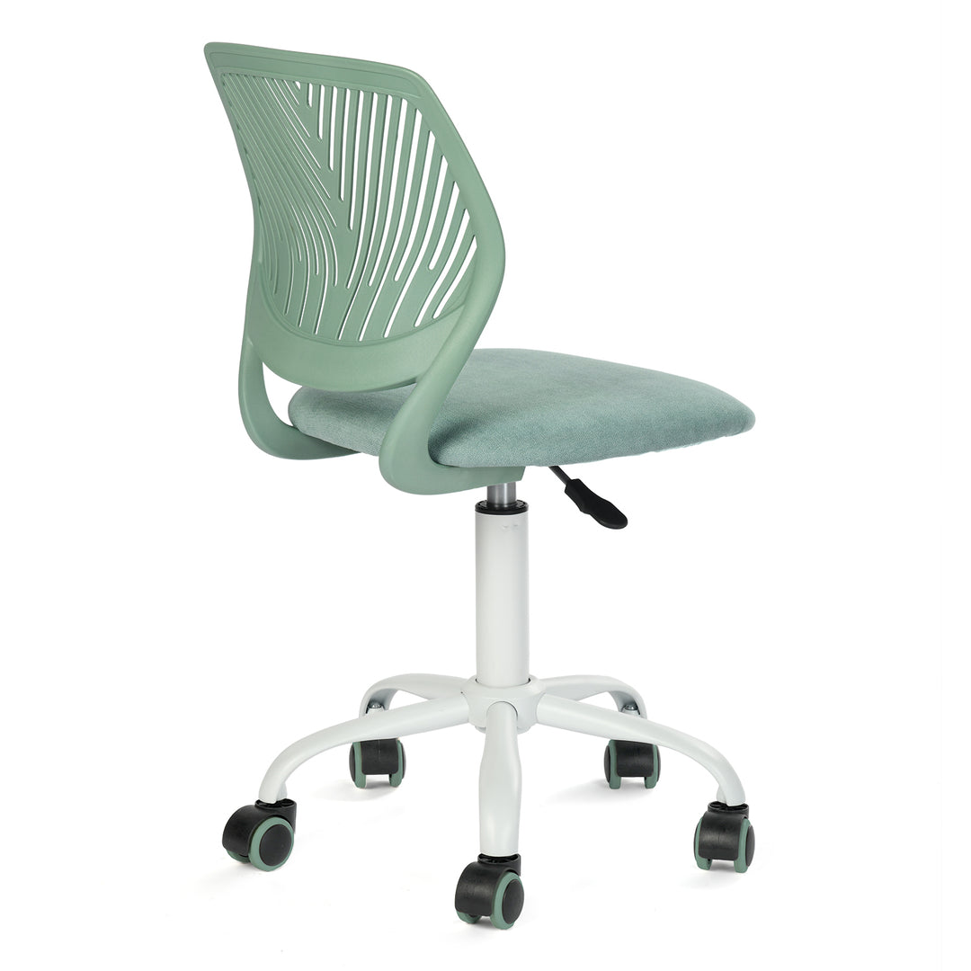 Aqua swivel children desk's chair height adjustable office chair CARNATION FABRIC AQUA