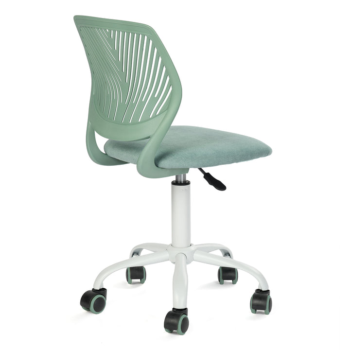 Aqua swivel children desk's chair height adjustable office chair CARNATION FABRIC AQUA