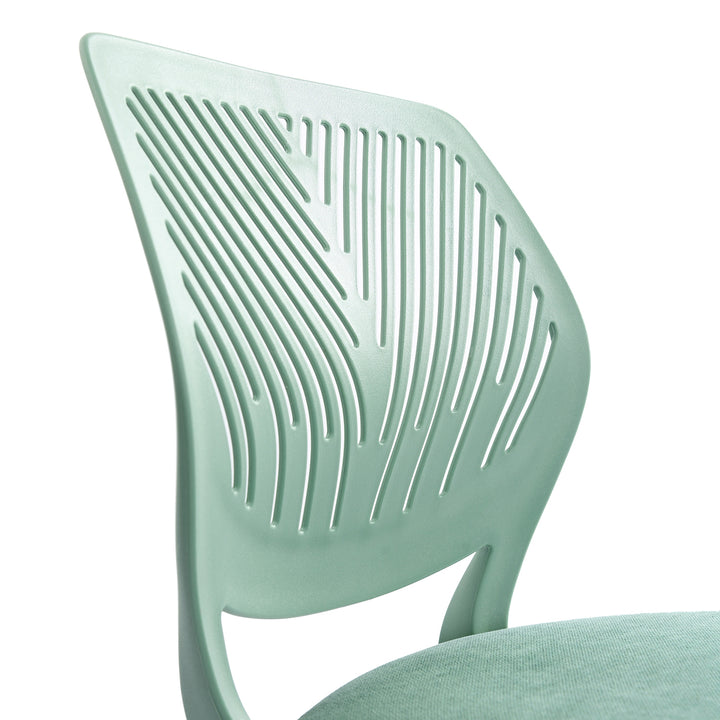 Aqua swivel children desk's chair height adjustable office chair CARNATION FABRIC AQUA