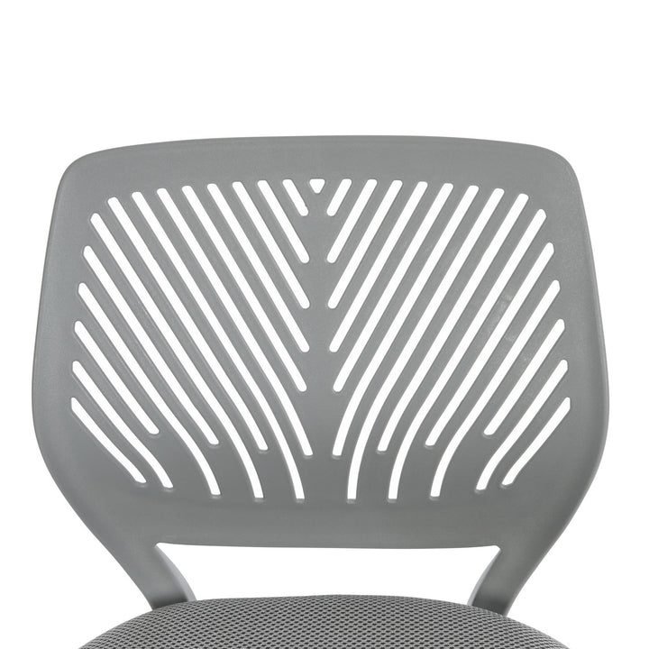 Grey swivel children desk's chair height adjustable office chair CARNATION GREY QS