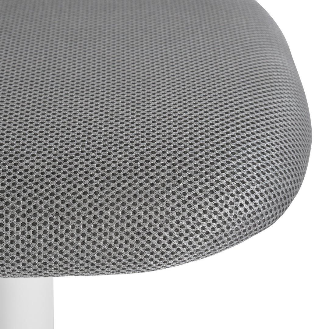 Grey swivel children desk's chair height adjustable office chair CARNATION GREY QS