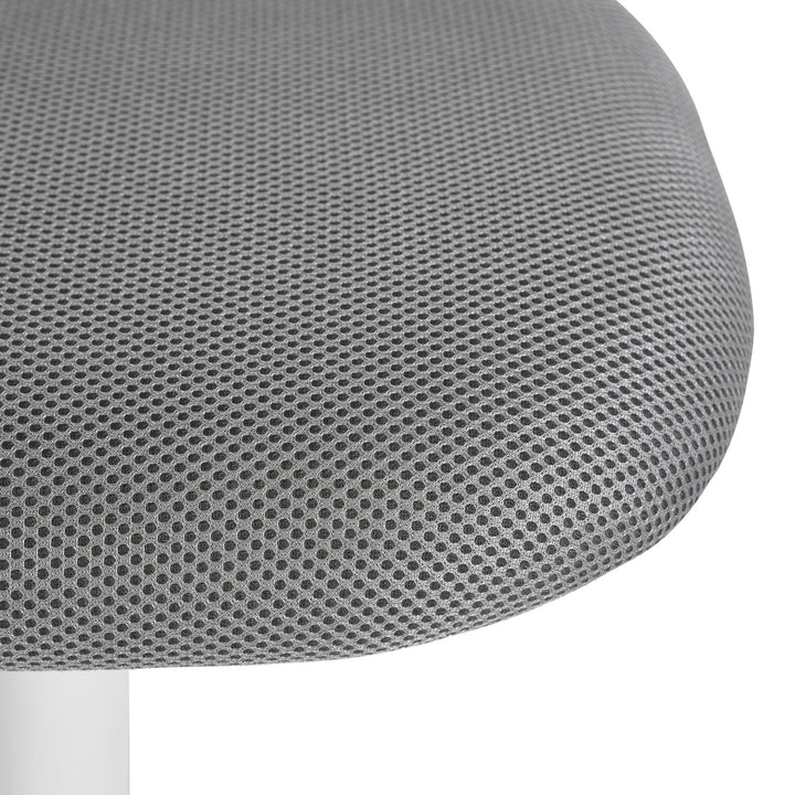 Grey swivel children desk's chair height adjustable office chair CARNATION GREY QS