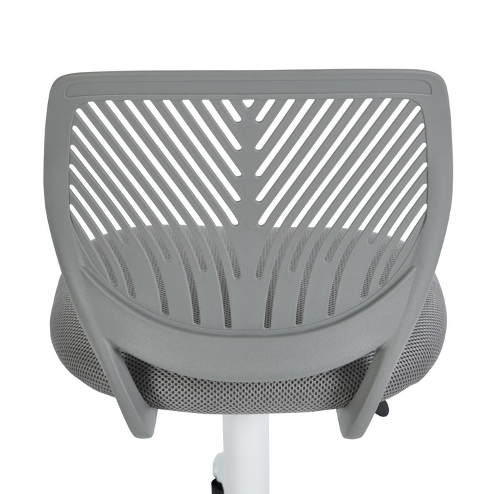 Grey swivel children desk's chair height adjustable office chair CARNATION GREY QS