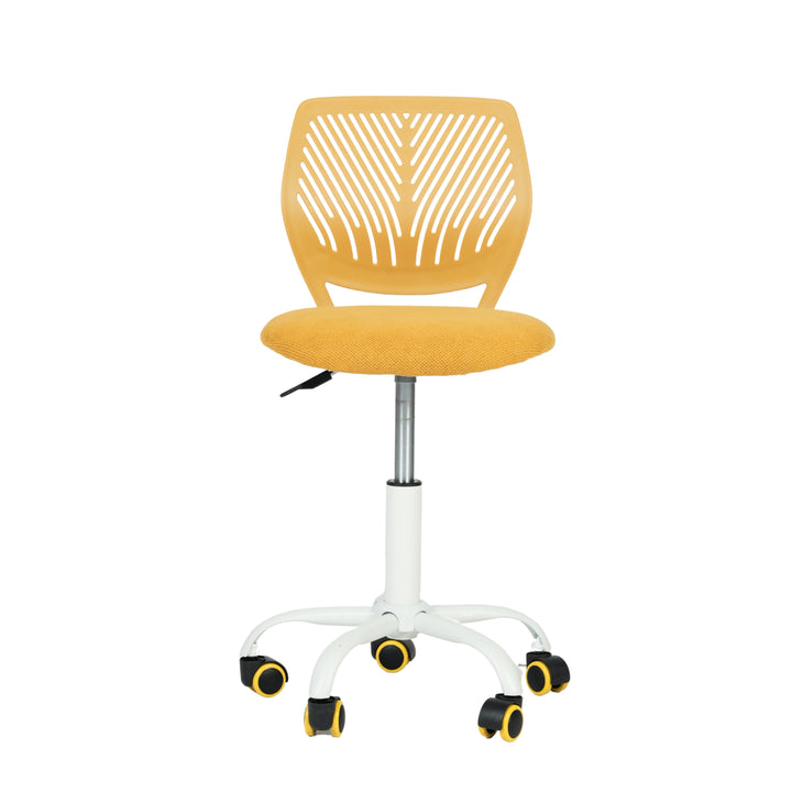 Swivel children desk's chair height adjustable office chair CARNATION LIME YELLOW