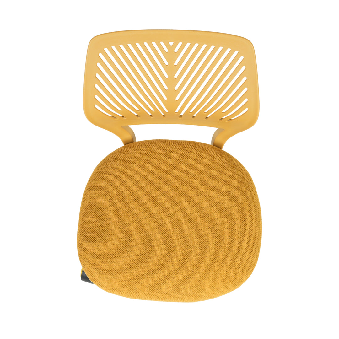 Swivel children desk's chair height adjustable office chair CARNATION LIME YELLOW